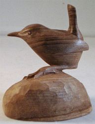 Jenny Wren carved out of one piece of Walnut