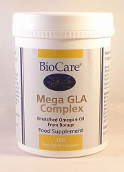 Mega GLA Complex (Omega-6 Fatty Acid ) 1000mg (180 Capsules)