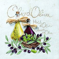 Olives & Jars Design Three Ply Paper Napkins (20)