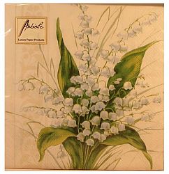 Sweet White Bells Design Three Ply Paper Napkins (20)
