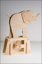 The Elephant, Flatbit Automaton Kit from Timberkits