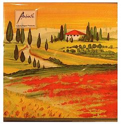 Tuscany Scene Design Three Ply Paper Napkins (20)