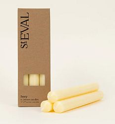 Unscented Ivory Coloured Dinner Candle 7/8ths x 8 inches x 6