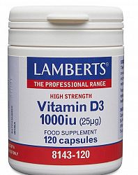 Vitamin D3 1000iu (100ug) Capsules (120)
